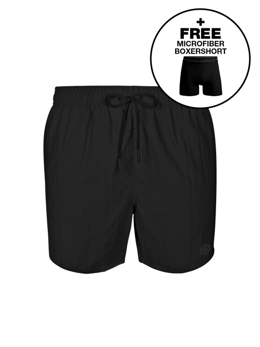 Men Swimshort Solid  SOLID2062-46 black