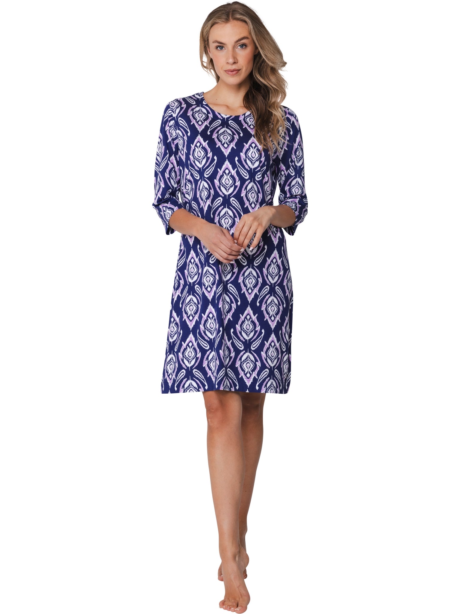 Nightdress3_4sleeves(95cm)111261-142-1520blue__1