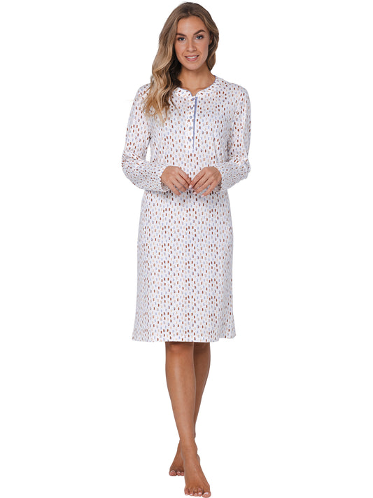 Nightdress with buttons (105 cm) 111252-150-1 Blue 510