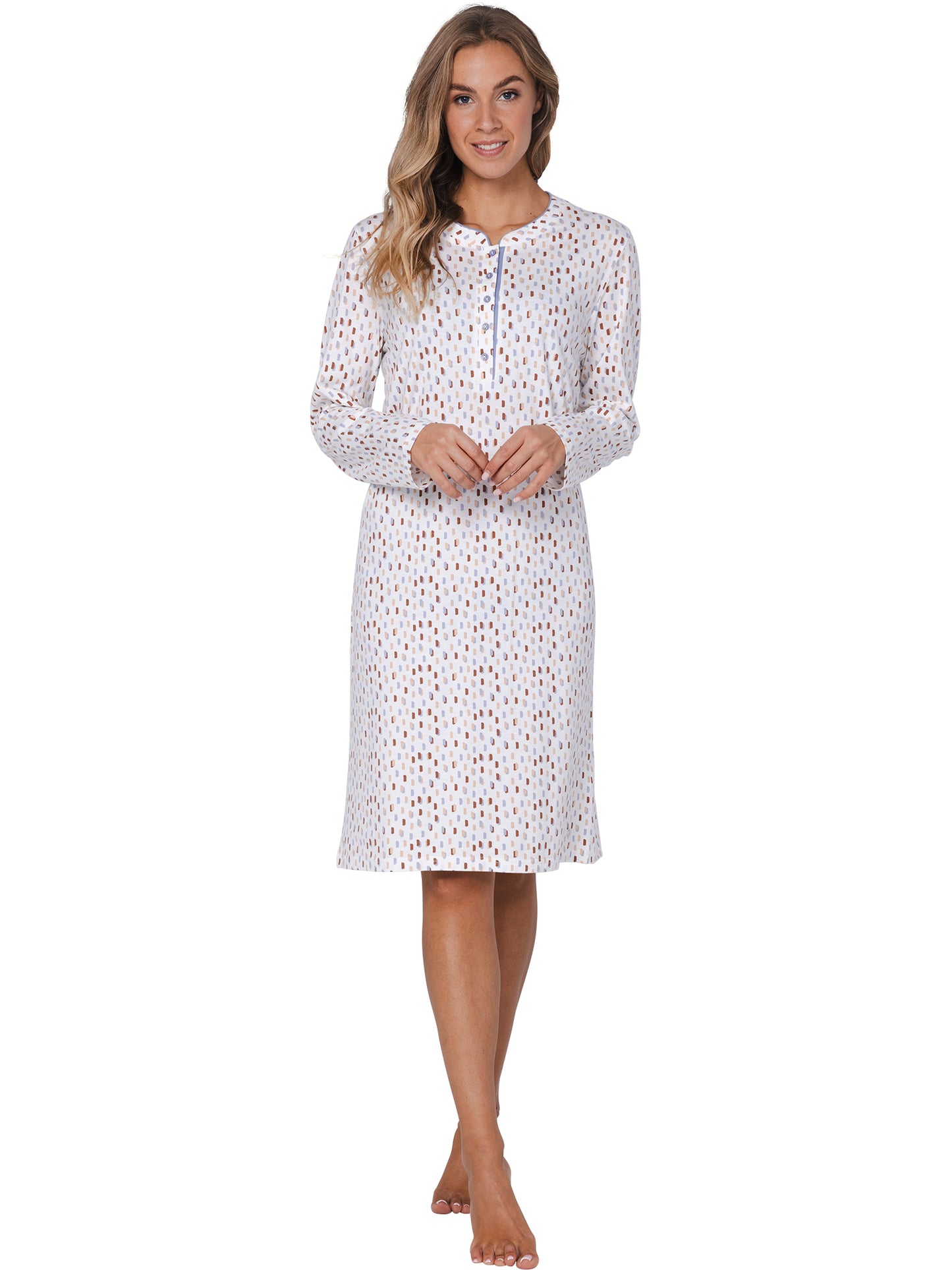 Nightdress with buttons (105 cm) 111252-150-1 Blue 510