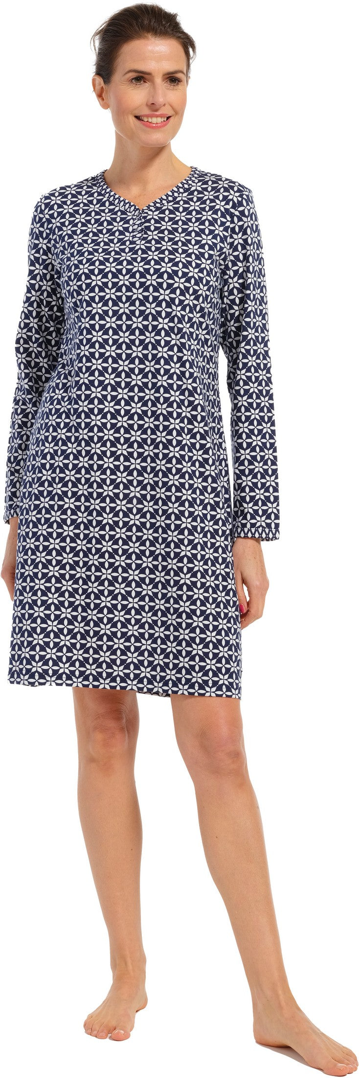 Nightshirt 10232-122-4 529 blauw