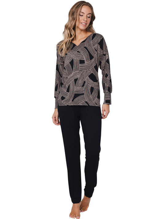 Pyjama 121252-246-3 Black 999