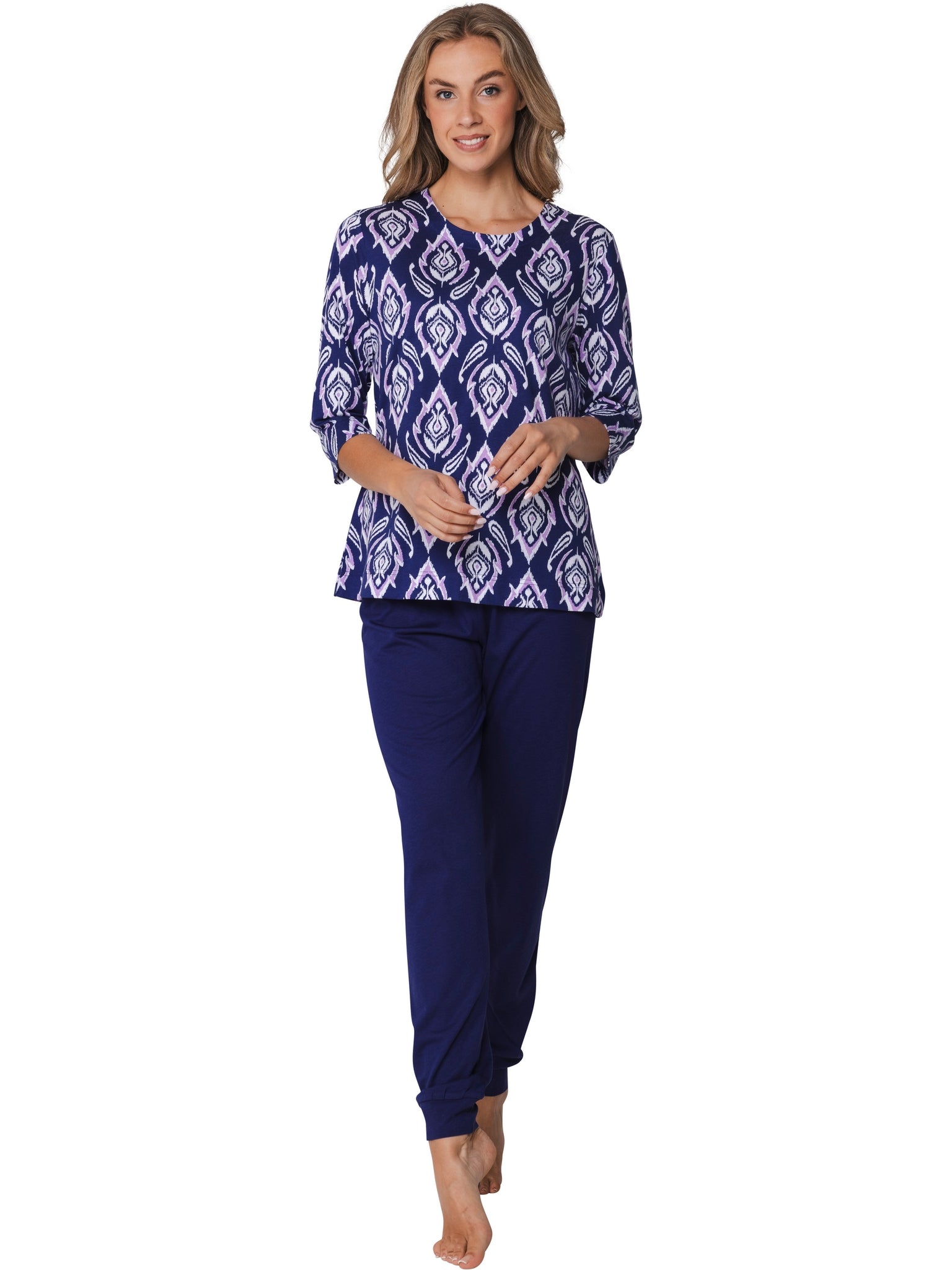 Pyjama3_4sleevepantwithcuffs121261-142-1520blue__1