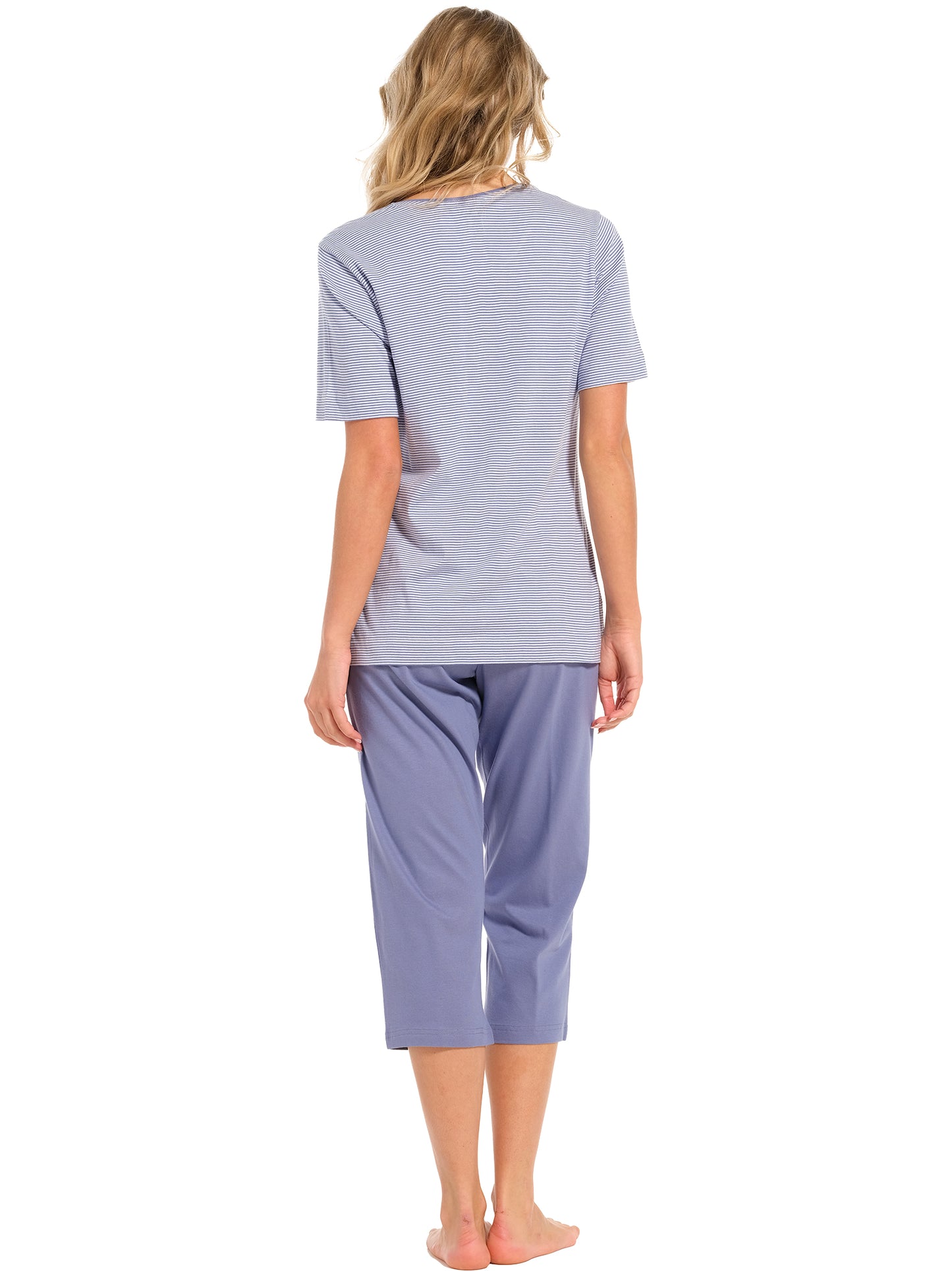 Pyjama capri pants 20241-124-2 516 Blue