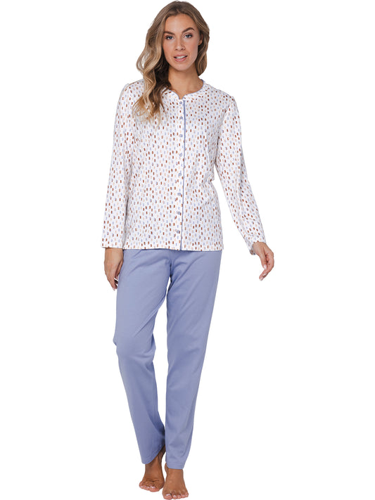 Pyjama full button 121252-150-1 Blue 510