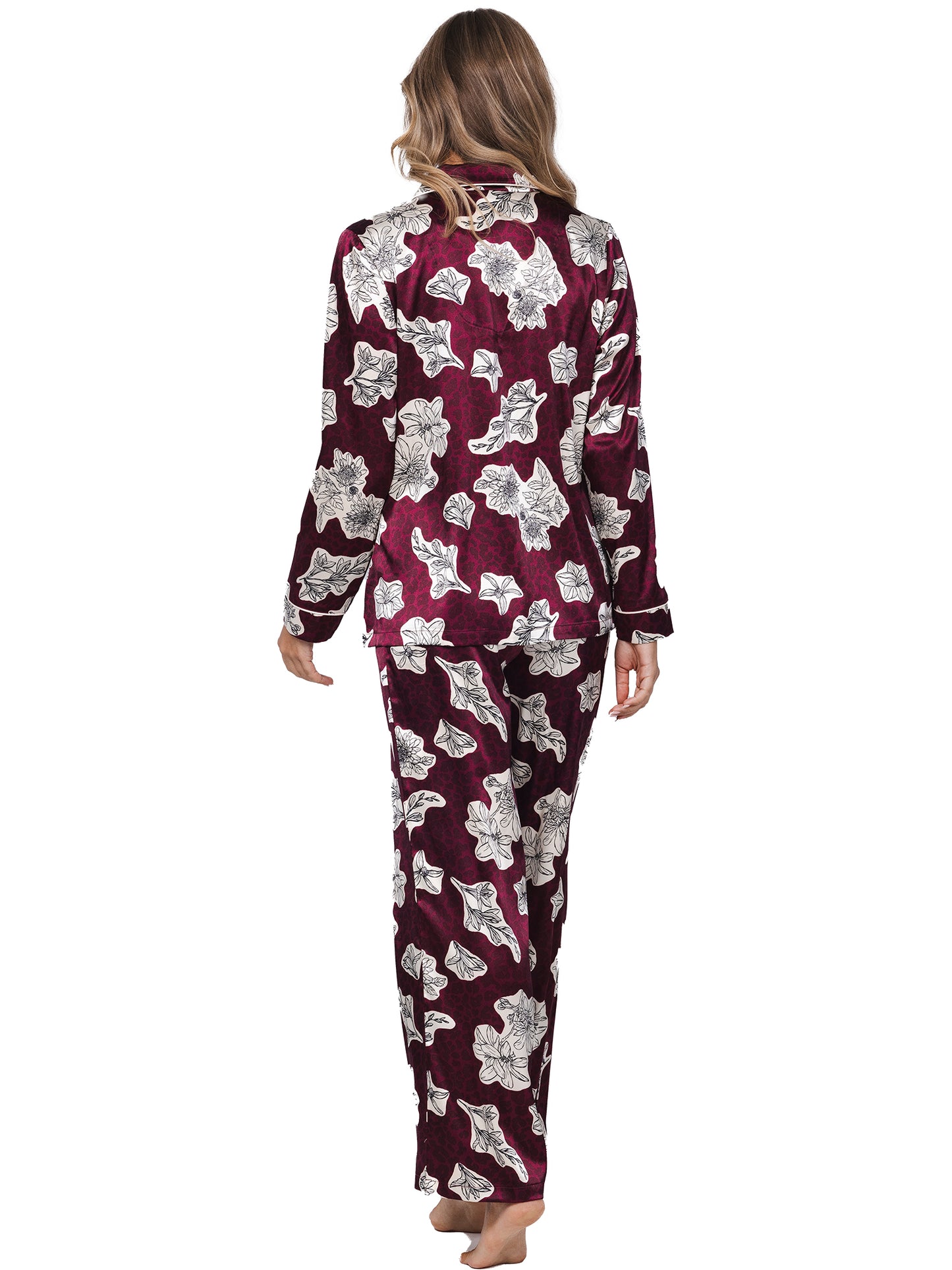 Pyjama full button 121252-210-3 red 270