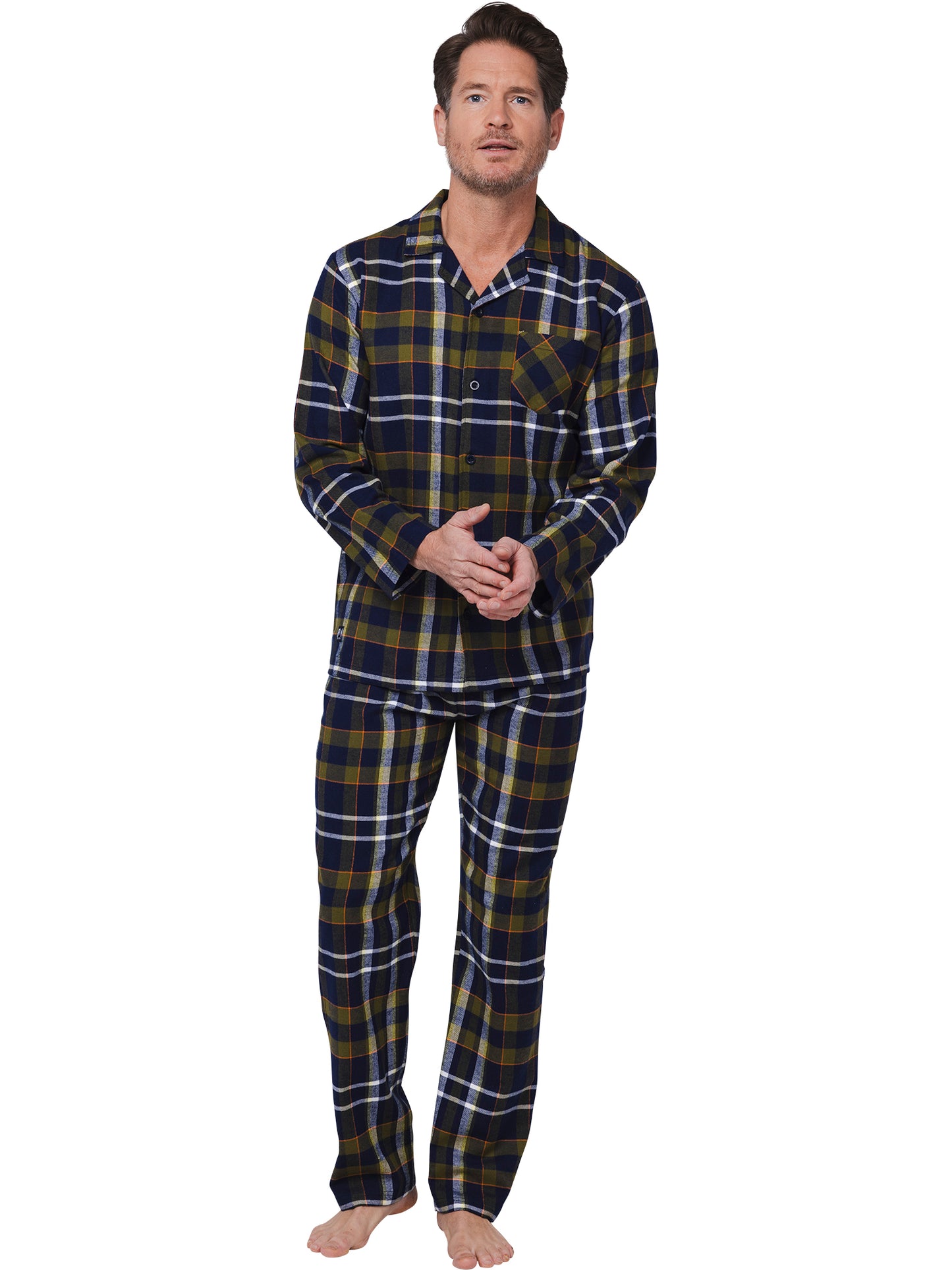 Pyjama full button 122252-502-2 blue 520