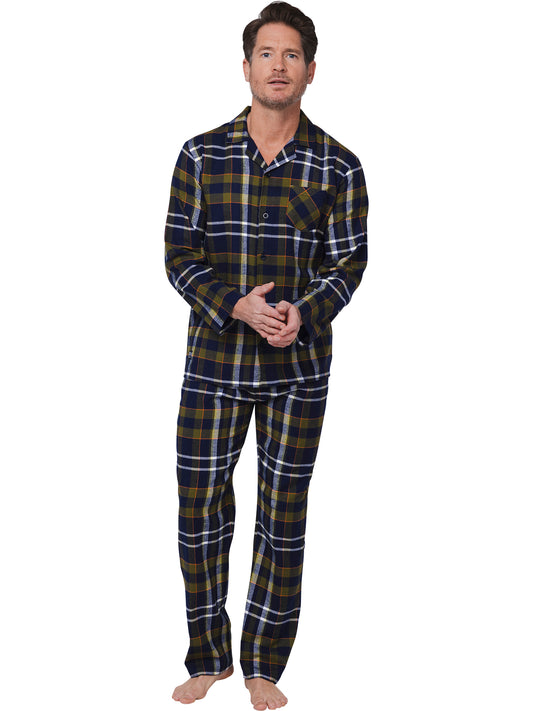 Pyjama full button 122252-502-2 blue 520