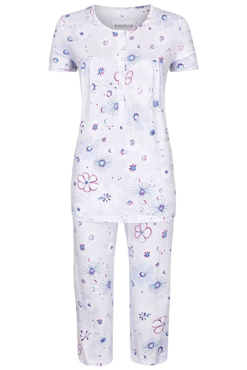 Pyjama met capri broek 211244 blauw