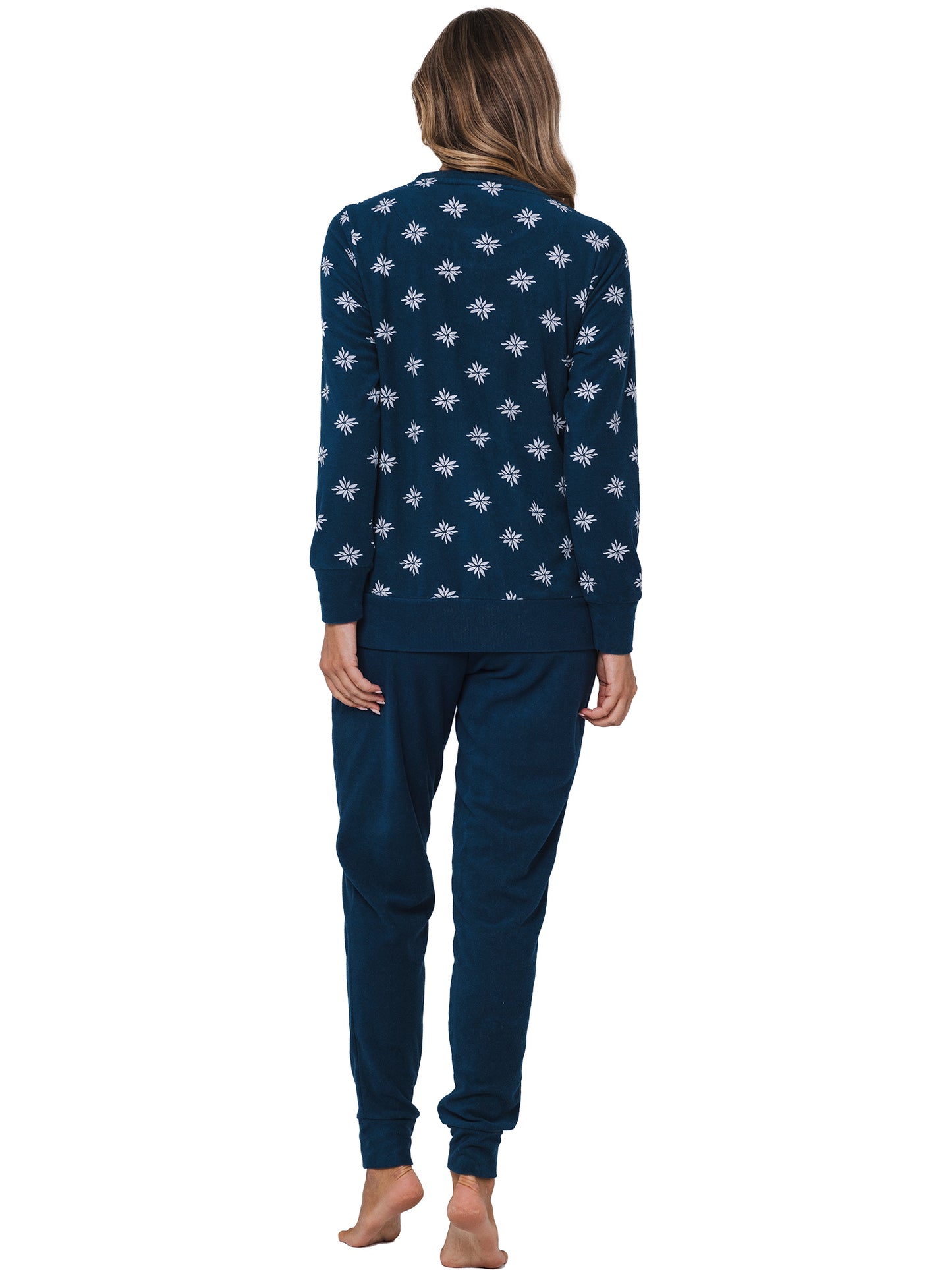 Pyjama with buttons 121252-126-1 blue 520