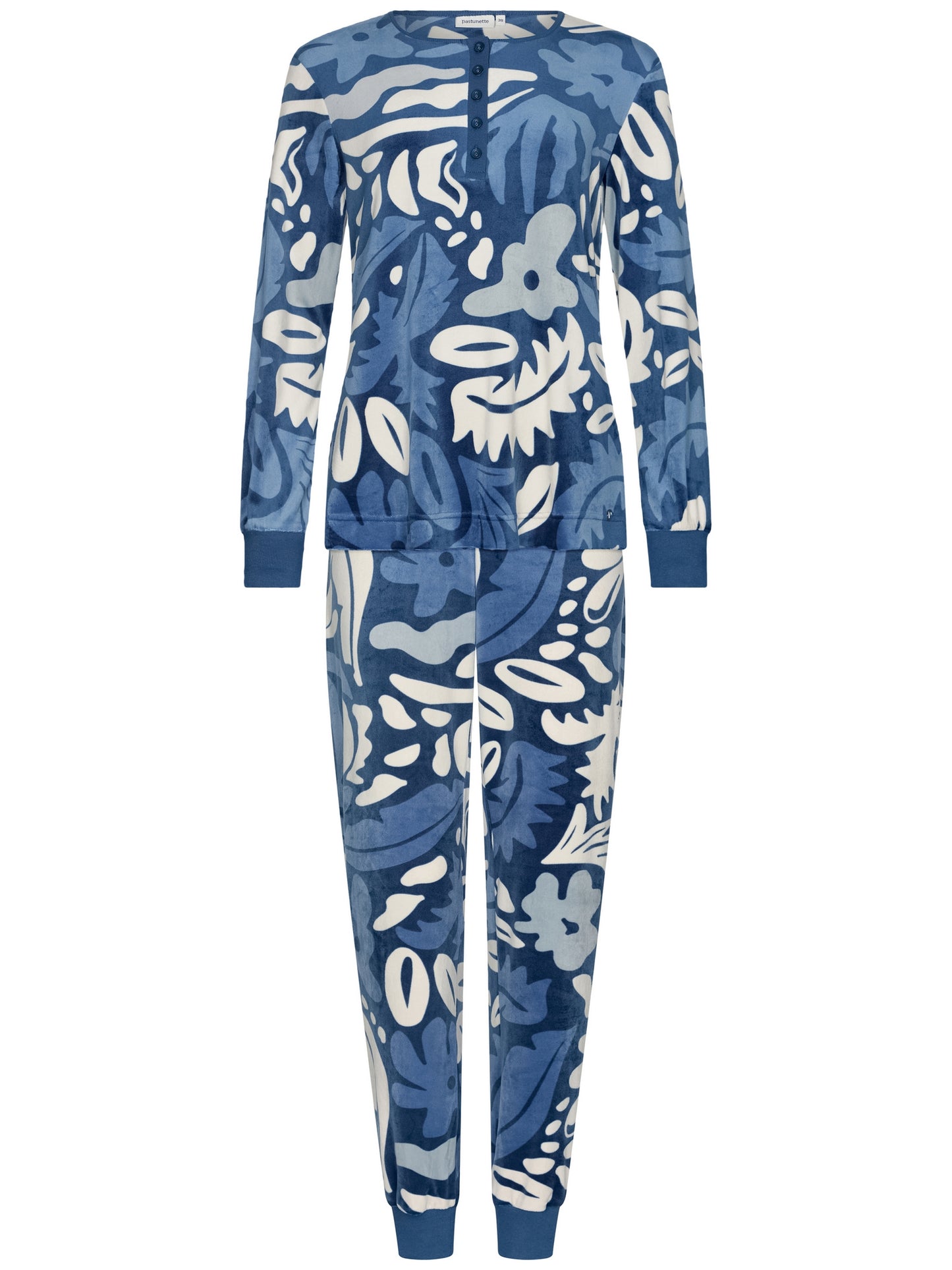Pyjama with buttons 121252-158-1 blue 520