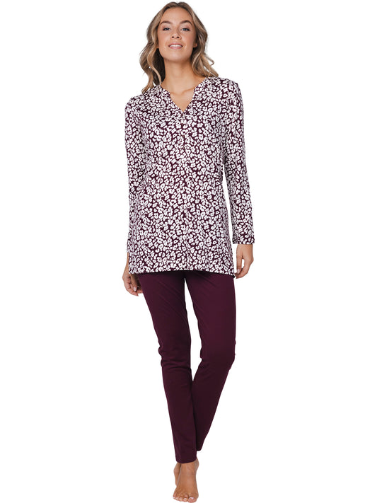 Pyjama with buttons 121252-212-1 red 270