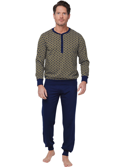Pyjama with buttons 122252-508-1 blue 520