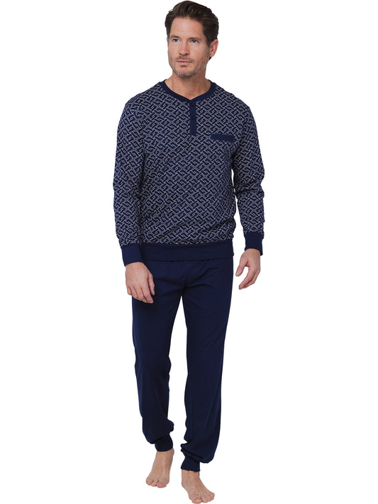 Pyjama with buttons 122252-544-1 blue 520