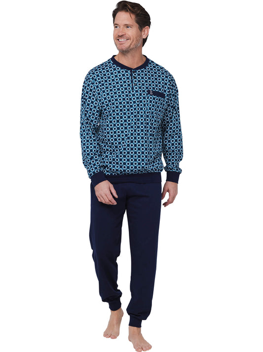 Pyjama with buttons 122252-812-1 blue 520