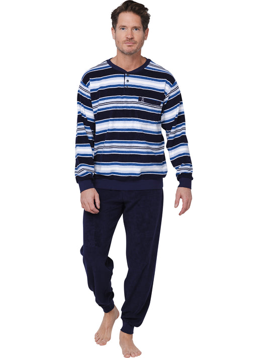 Pyjama with buttons 122252-822-1 blue 520
