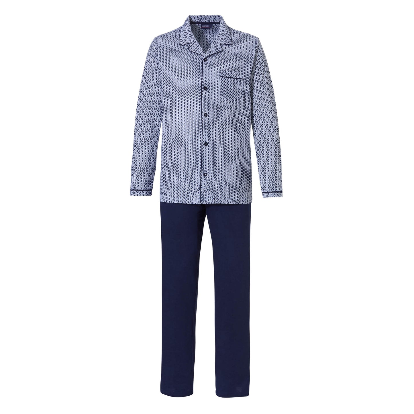 Pyjama with long pants straight leg 23231-616-6 529 blue
