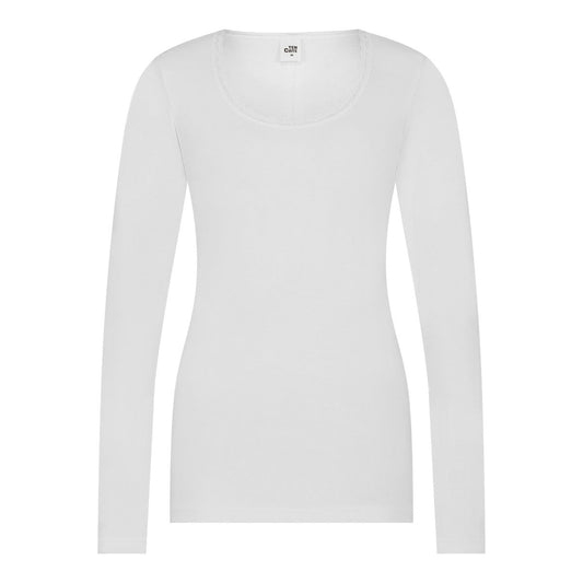 Shirt  LS round neck 60383 015 snow white