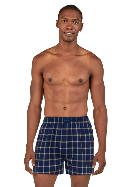 Short 75207 634 blau-dunkel-Karo