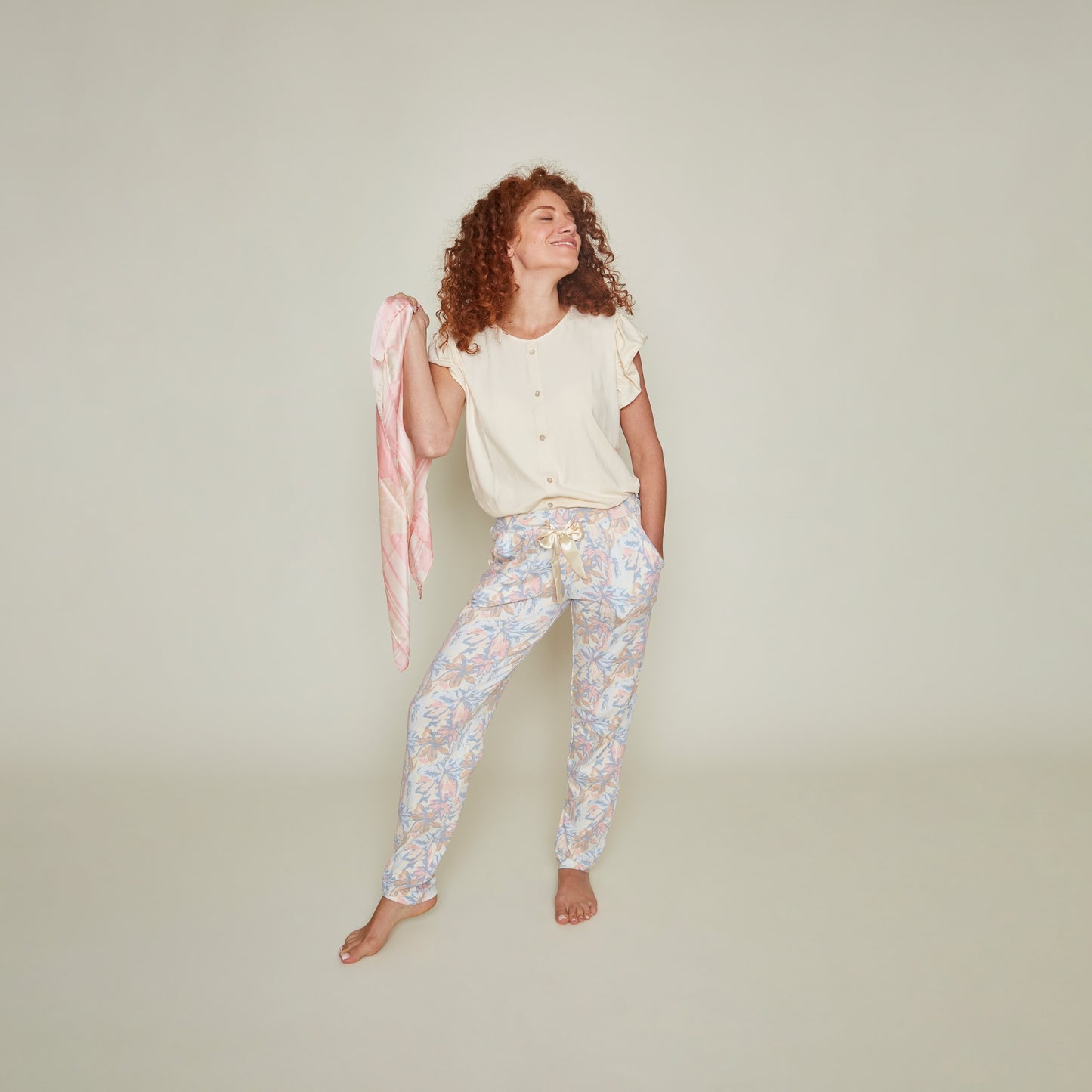 Women pyjama pants P55110-38 8 Multi colour