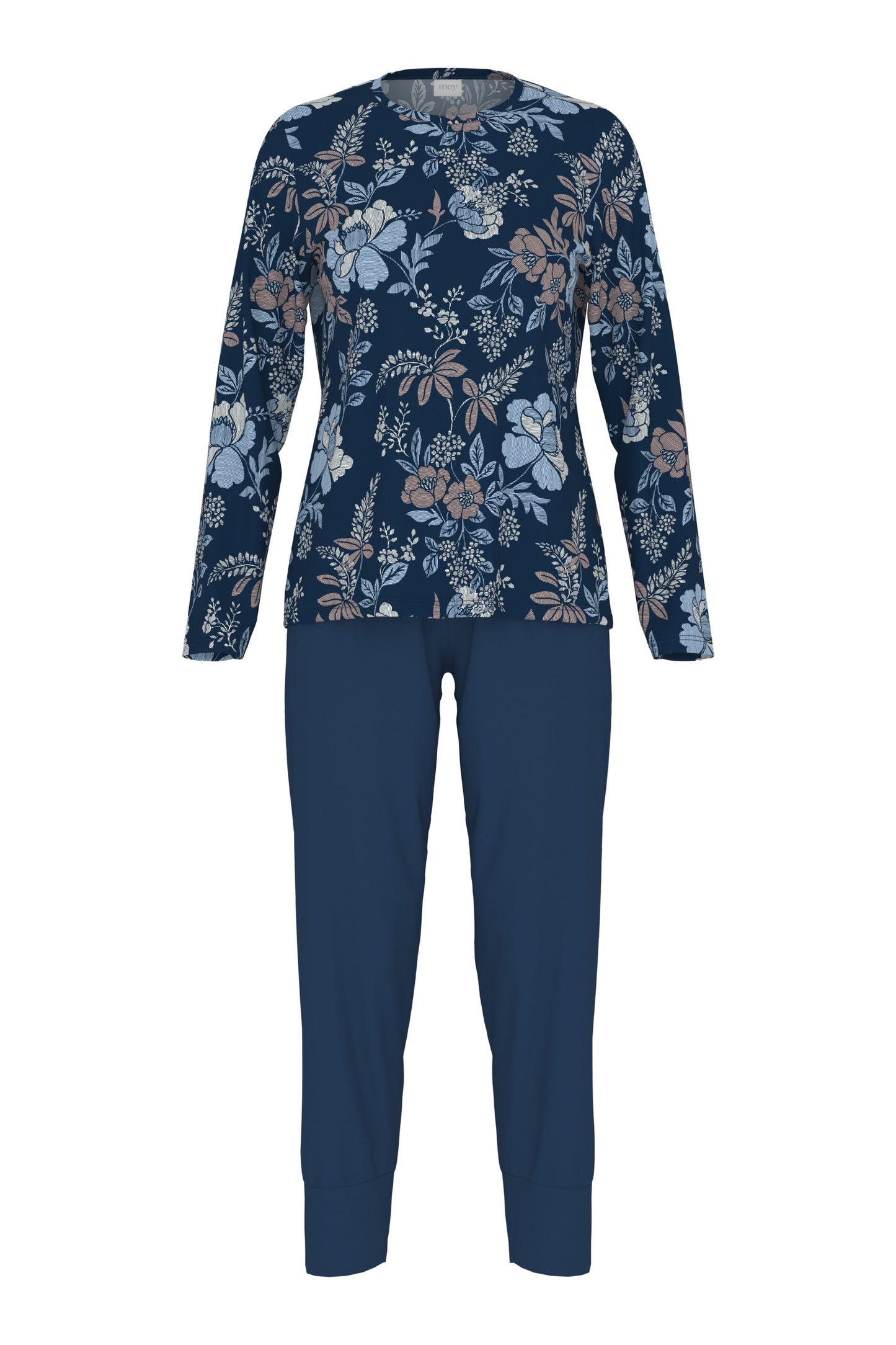 pyjama 7/8 length, long sleeve 1240094 1118 deep marine