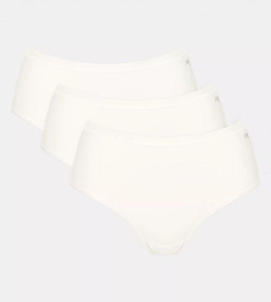 sloggi GO Daily Cotton Midi 3P 10222325 00GZ SILK WHITE