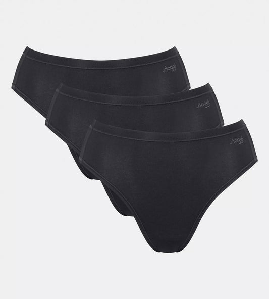 sloggi GO Daily Cotton Tai 3P 10222331 0004 BLACK