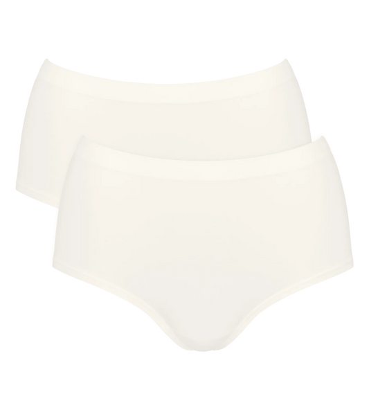 sloggi GO Sense Highwaist 2P 10224852 00GZ SILK WHITE