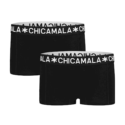 Girls 2-pack Boxershort Solid  1215JBASIC05 black-black