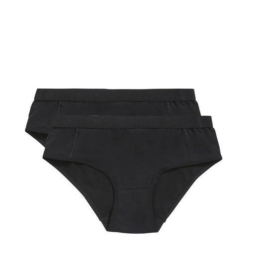 Organic girls hipster 2 pack 31985 090 black