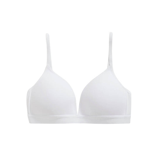 Organic girls padded bra 31962 001 white