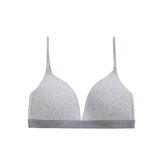 Organic girls padded bra 31962 955 Light grey melee