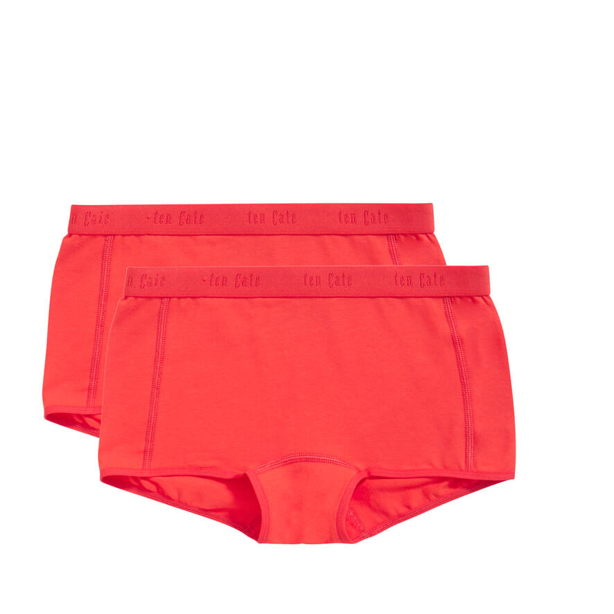 Organic girls shorts 2 pack 31986 3035 red