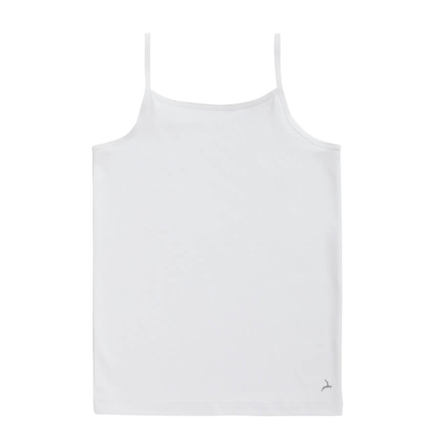 Organic girls spaghetti top 31960 001 white
