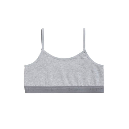 Organic girls top 31993 955 Light grey melee